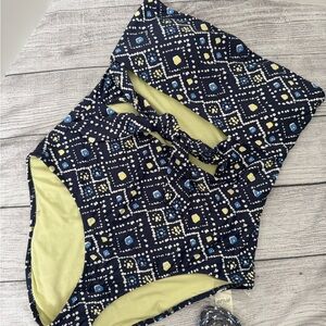 Aerie Swim Geometric Patterned One-Piece Swimsuit